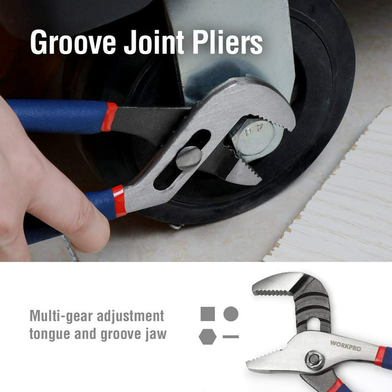 Groove Joint  slip joint Pliers straight Nose pliers 6 inch Long grip Jaw NEW